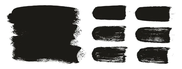 Brush Thick Long Background Straight Lines Mix Artist Brush High — Vector de stock