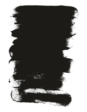 Round Sponge Thick Artist Brush Long Background High Detail Abstract Vector Background Set 