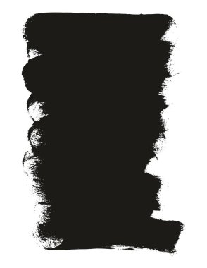 Round Sponge Thick Artist Brush Long Background High Detail Abstract Vector Background Set 