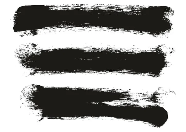 ラウンドスポンジ太いアーティストブラシ長い背景高詳細抽象ベクトル背景セット — ストックベクタ