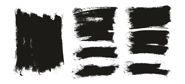 ラウンドスポンジ太いアーティストブラシ長い背景高詳細抽象ベクトル背景メガセット — ストックベクタ