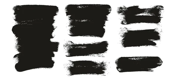 ラウンドスポンジ太いアーティストブラシ長い背景高詳細抽象ベクトル背景メガセット — ストックベクタ
