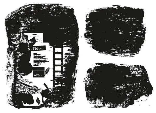 Arrière Plan Papier Déchiré Déchiré Mélange Grunge Punk Style Ensemble — Image vectorielle