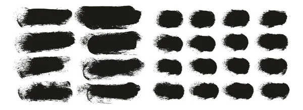 Στρογγυλό Σφουγγάρι Παχύ Πινέλο Καλλιτέχνη Σύντομο Φόντο Ευθείες Γραμμές Μείγμα — Διανυσματικό Αρχείο