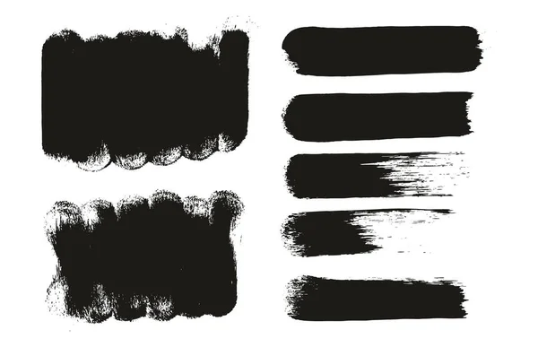 圆形海绵厚重艺术家笔刷短背景 直线混合高细节抽象矢量背景混合集 — 图库矢量图片