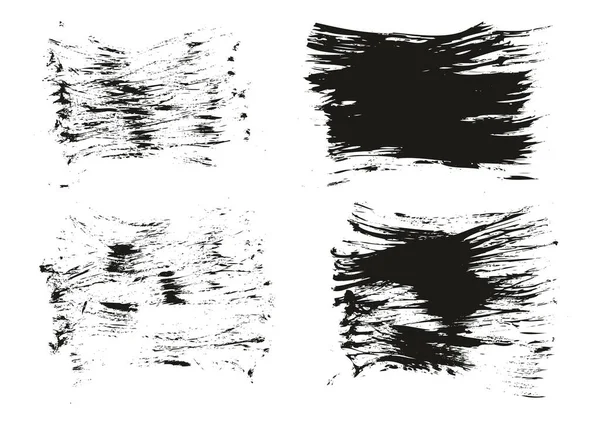 フラットファンブラシ薄い短い背景高詳細抽象ベクトル背景セット — ストックベクタ