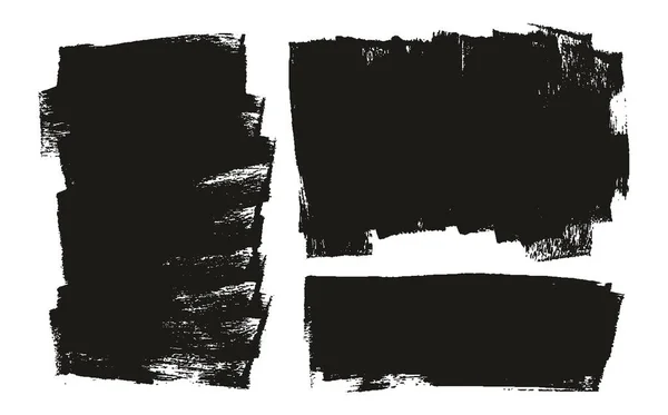 平面海绵厚重艺术家笔刷长背景混音高细节抽象矢量背景混音集 — 图库矢量图片