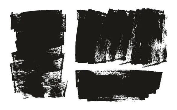 フラットスポンジ太いアーティストブラシ長い背景ミックス高詳細抽象ベクトル背景ミックスセット — ストックベクタ