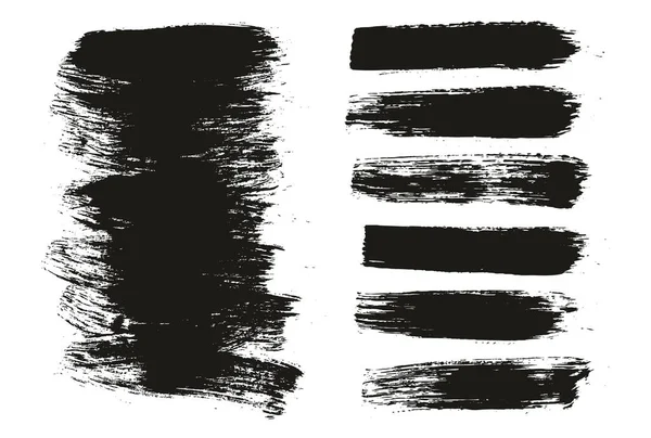 Spazzola Rotonda Regular Long Background Straight Lines Mix Artist Brush — Vettoriale Stock