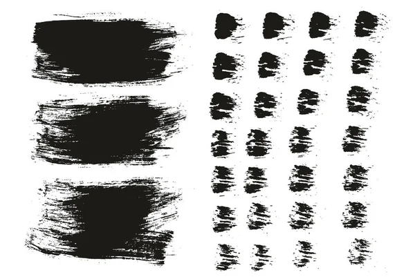 Runde Pinsel Regelmäßiger Langer Hintergrund Gerade Linien Mix Artist Pinsel — Stockvektor