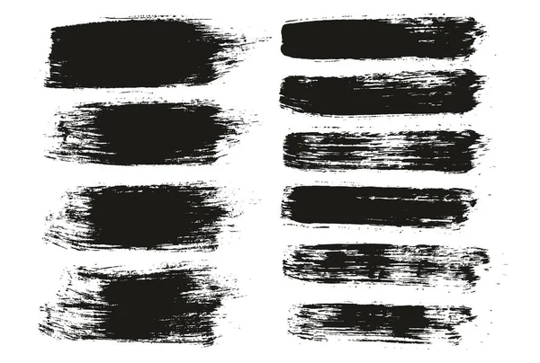 Runde Pinsel Regelmäßiger Langer Hintergrund Gerade Linien Mix Artist Pinsel — Stockvektor