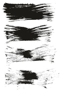 Düz Pervane Fırçası İnce Arkaplan Yüksek Detay Soyut Vektör Arkaplanı Ayarlandı 