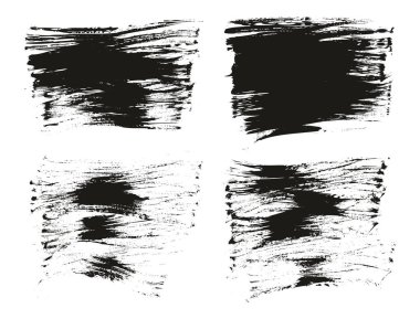 Düz Pervane Fırçası İnce Arkaplan Yüksek Detay Soyut Vektör Arkaplanı Ayarlandı 