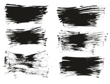 Düz Pervane Fırçası İnce Arkaplan Yüksek Detay Soyut Vektör Arkaplanı Ayarlandı 