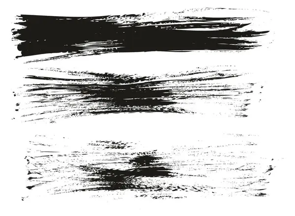 Плоский Пензлик Вентилятора Тонкий Довгий Фон Висока Деталізація Абстрактний Набір — стоковий вектор