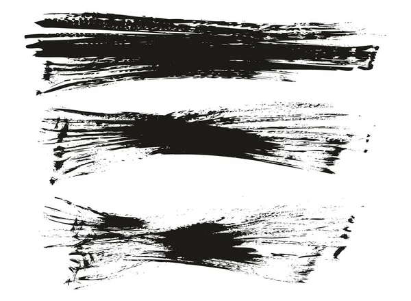 Плоский Пензлик Вентилятора Тонкий Довгий Фон Висока Деталізація Абстрактний Набір — стоковий вектор