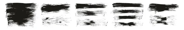 Плоский Вентилятор Кисть Тонкий Длинный Фон Высокая Детализация Векторный Фон — стоковый вектор