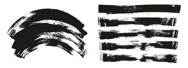Flat Sponge Thin Artist Brosse Fond Long Incurvé Mélange Fond — Image vectorielle