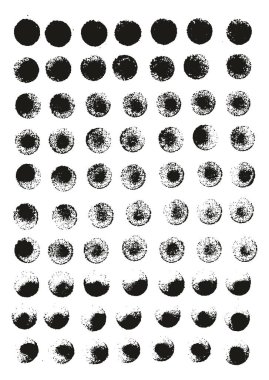 Yuvarlak Sünger İnce Sanatçı Fırça Düz Çizgiler Yüksek Detay Özet Vektör Arkaplanı 