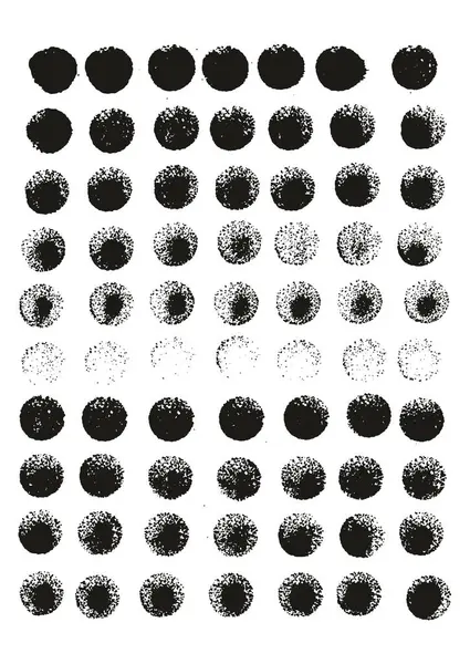 Στρογγυλό Σφουγγάρι Λεπτή Πινέλο Καλλιτέχνη Ευθείες Γραμμές Υψηλής Λεπτομέρειας Αφηρημένη Διάνυσμα Αρχείου