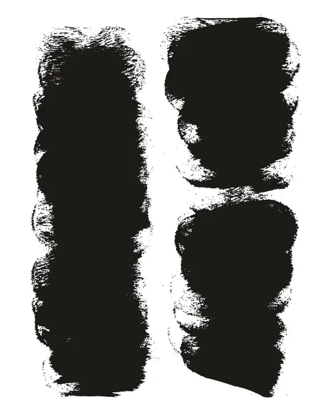 Sponge Thick Artist Brush Short Background High Detail Abstract Vector — Stock Vector