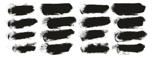 ラウンドスポンジ厚いアーティストブラシショートバックグラウンド高詳細抽象ベクター背景メガセット — ストックベクタ