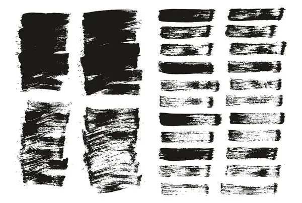 フラットペイントブラシ薄い背景色 直線ミックス高詳細抽象ベクトル背景ミックスセット — ストックベクタ