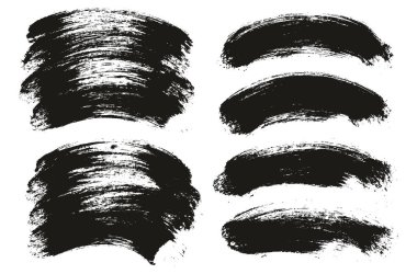 Yuvarlak Fırça Kalın Kalın Arkaplan Karışık Sanatçı Fırça Yüksek Detay Özet Vektör Arkaplan Ayarları 