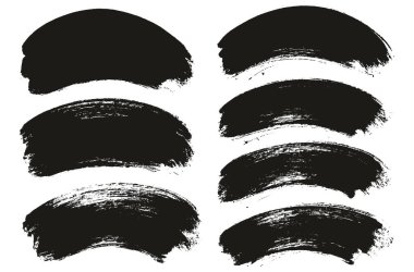 Yuvarlak Fırça Kalın Kalın Arkaplan Karışık Sanatçı Fırça Yüksek Detay Özet Vektör Arkaplan Ayarları 