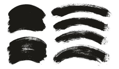 Yuvarlak Fırça Kalın Kalın Arkaplan Karışık Sanatçı Fırça Yüksek Detay Özet Vektör Arkaplan Ayarları 