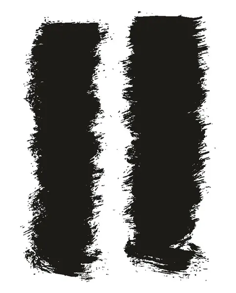 円形のブラシの薄い短い背景のアーティストのブラシの高い細部の抽象的なベクターの背景セット — ストックベクタ