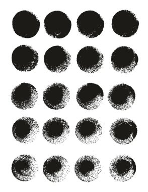 Yuvarlak Sünger Kalın Sanatçı Düz Çizgiler Yüksek Detay Özet Vektör El Çizimi MeGA 