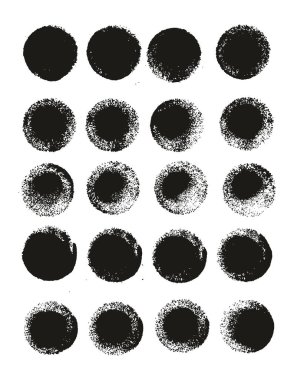 Yuvarlak Sünger Kalın Sanatçı Düz Çizgiler Yüksek Detay Özet Vektör El Çizimi MeGA 