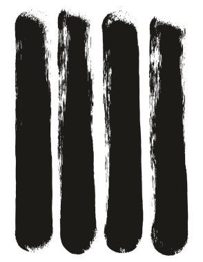 Yuvarlak Sünger Kalın Sanatçı Düz Çizgiler Yüksek Detay Özet Vektör El Çizimi MeGA 