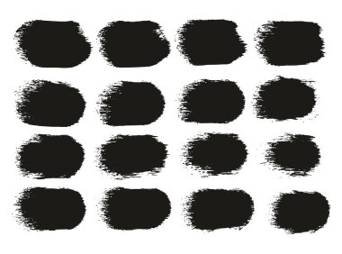 Yuvarlak Sünger Kalın Sanatçı Düz Çizgiler Yüksek Detay Özet Vektör El Çizimi MeGA 