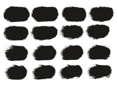 Yuvarlak Sünger Kalın Sanatçı Düz Çizgiler Yüksek Detay Özet Vektör El Çizimi MeGA 