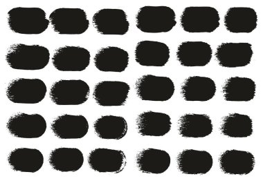 Yuvarlak Sünger Kalın Sanatçı Düz Çizgiler Yüksek Detay Özet Vektör El Çizimi MeGA 