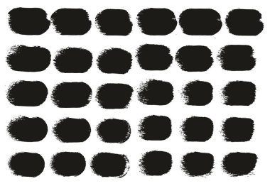 Yuvarlak Sünger Kalın Sanatçı Düz Çizgiler Yüksek Detay Özet Vektör El Çizimi MeGA 