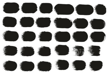 Yuvarlak Sünger Kalın Sanatçı Düz Çizgiler Yüksek Detay Özet Vektör El Çizimi MeGA 