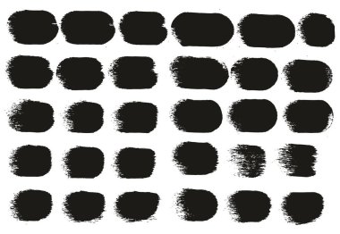 Yuvarlak Sünger Kalın Sanatçı Düz Çizgiler Yüksek Detay Özet Vektör El Çizimi MeGA 