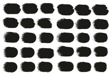 Yuvarlak Sünger Kalın Sanatçı Düz Çizgiler Yüksek Detay Özet Vektör El Çizimi MeGA 