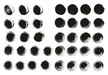 Yuvarlak Sünger Kalın Sanatçı Düz Çizgiler Yüksek Detay Özet Vektör El Çizimi MeGA 