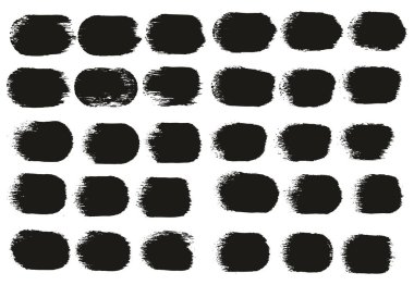 Yuvarlak Sünger Kalın Sanatçı Düz Çizgiler Yüksek Detay Özet Vektör El Çizimi MeGA 