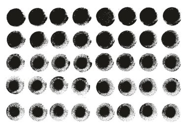 Yuvarlak Sünger Kalın Sanatçı Düz Çizgiler Yüksek Detay Özet Vektör El Çizimi MeGA 