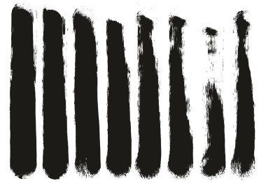 Yuvarlak Sünger Kalın Sanatçı Düz Çizgiler Yüksek Detay Özet Vektör El Çizimi MeGA 