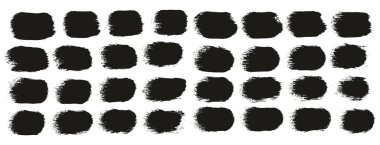 Yuvarlak Sünger Kalın Sanatçı Düz Çizgiler Yüksek Detay Özet Vektör El Çizimi MeGA 