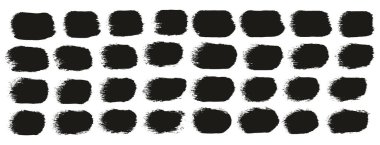 Yuvarlak Sünger Kalın Sanatçı Düz Çizgiler Yüksek Detay Özet Vektör El Çizimi MeGA 