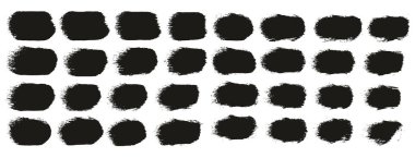 Yuvarlak Sünger Kalın Sanatçı Düz Çizgiler Yüksek Detay Özet Vektör El Çizimi MeGA 