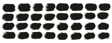 Yuvarlak Sünger Kalın Sanatçı Düz Çizgiler Yüksek Detay Özet Vektör El Çizimi MeGA 