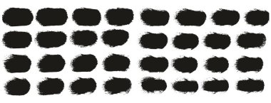 Yuvarlak Sünger Kalın Sanatçı Düz Çizgiler Yüksek Detay Özet Vektör El Çizimi MeGA 